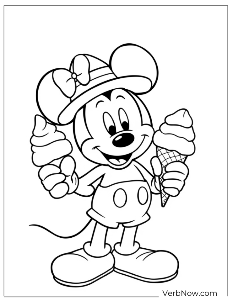 Mickey Coloring Sheets Printable