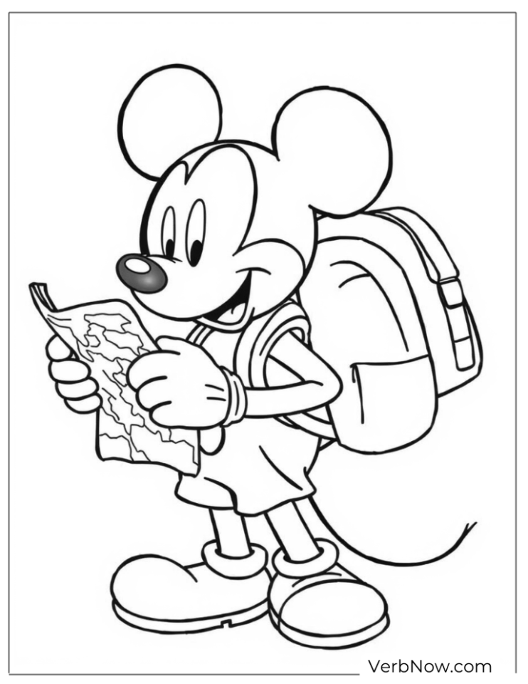 Mickey Coloring Page Free