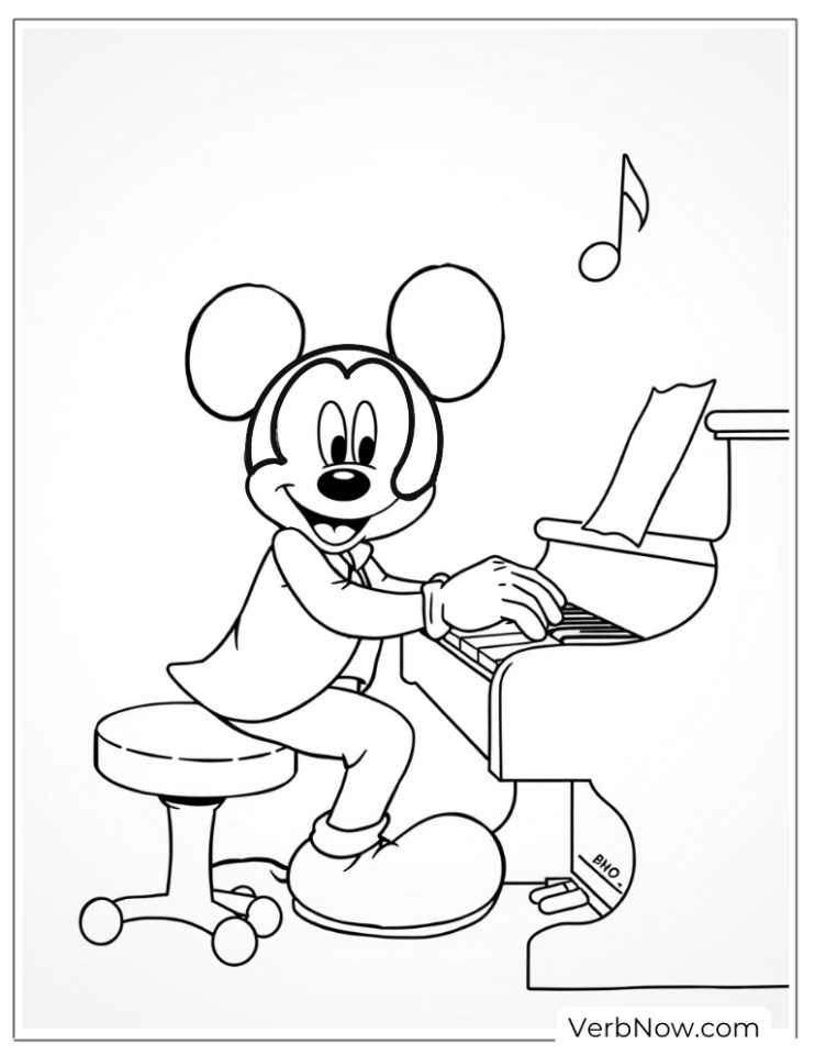 39 Free Mickey Mouse Coloring Pages (Printable PDF)