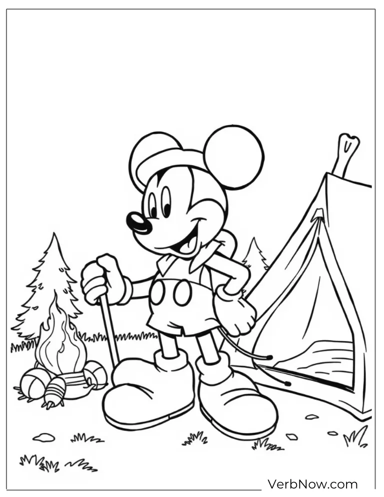 Mickey Disney Coloring Pages 41 Mickey Mouse Coloring Pages Free PDF
