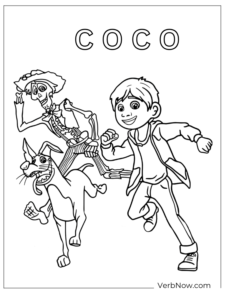 20 Free Coco Coloring Pages Printable PDF 