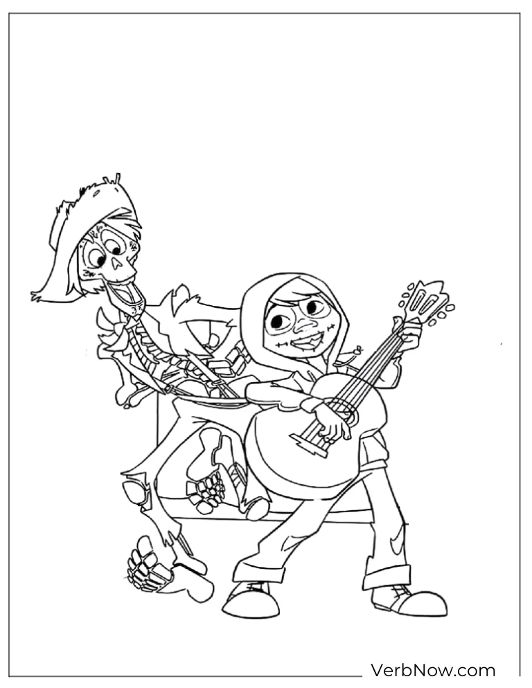 20 Free Coco Coloring Pages Printable PDF 