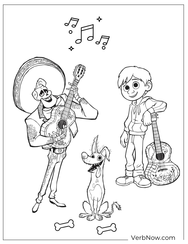 Coco Coloring Book Pdf