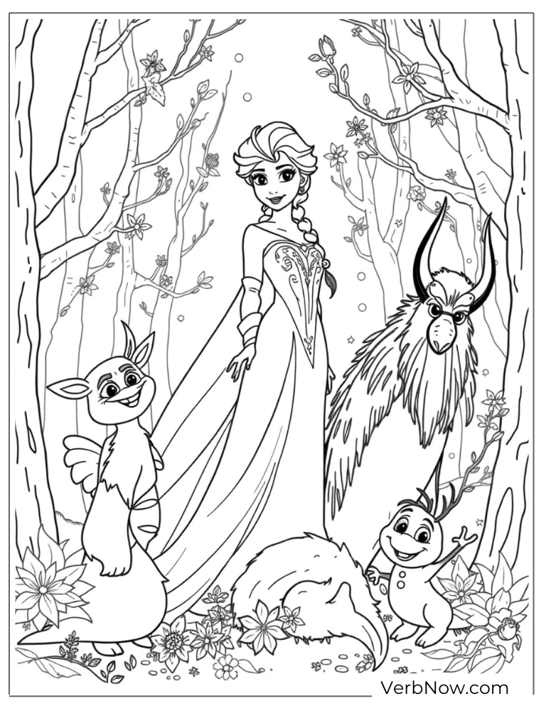 Coloring Pages Kids Elsa