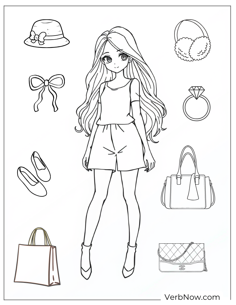 Coloring Pages For Girls Hard Pdf