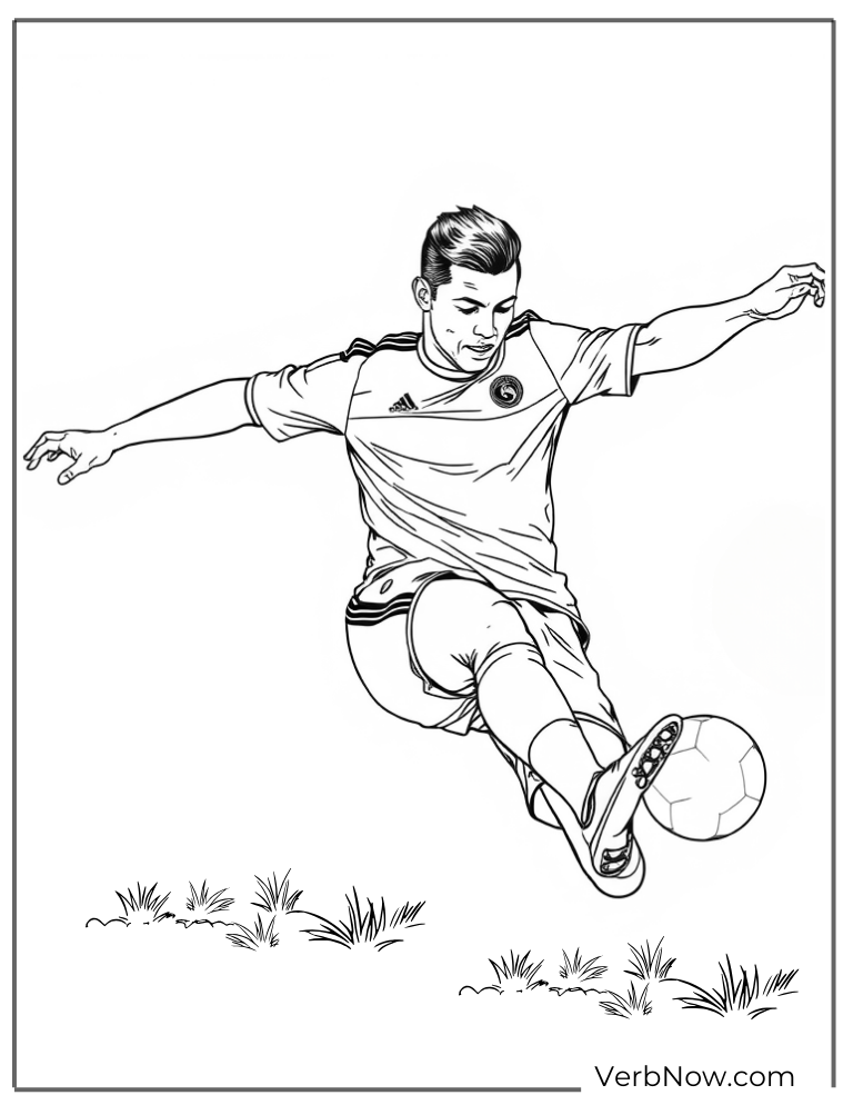 Ronaldo coloring pictures