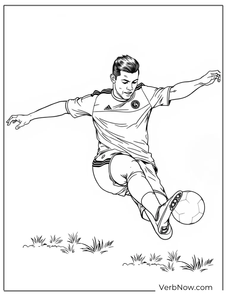 Ronaldo coloring pictures