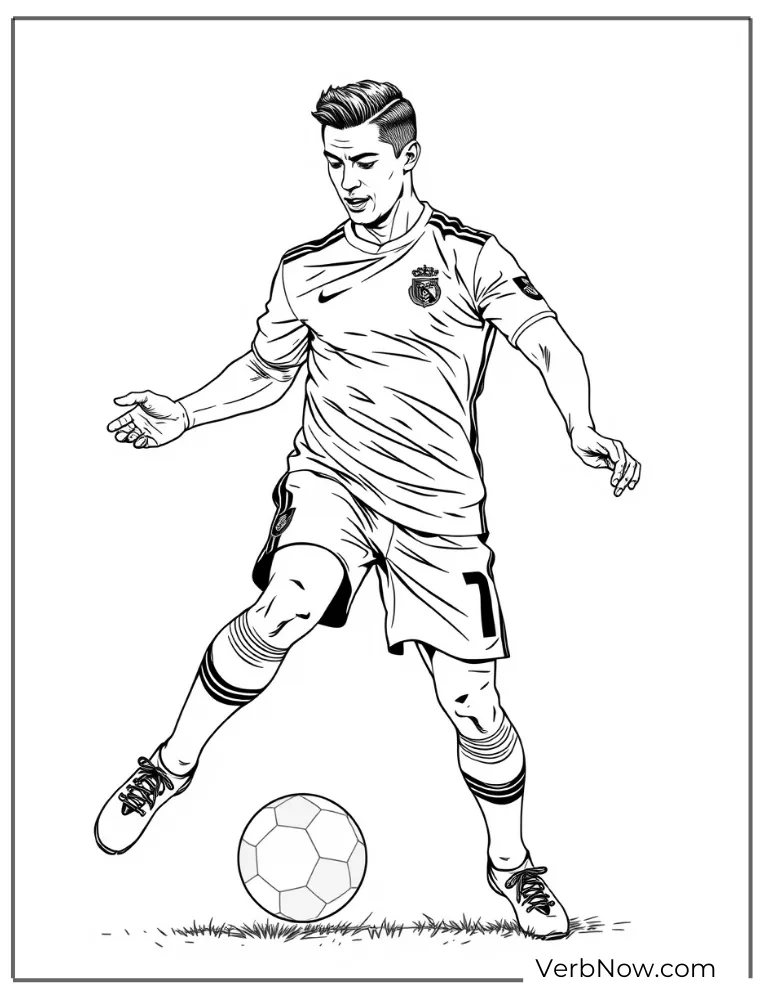 Ronaldo coloring sheet free