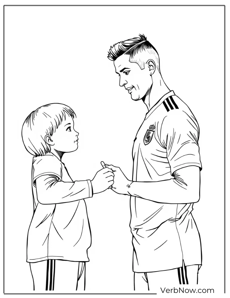 Ronaldo shares a heartfelt moment with child
