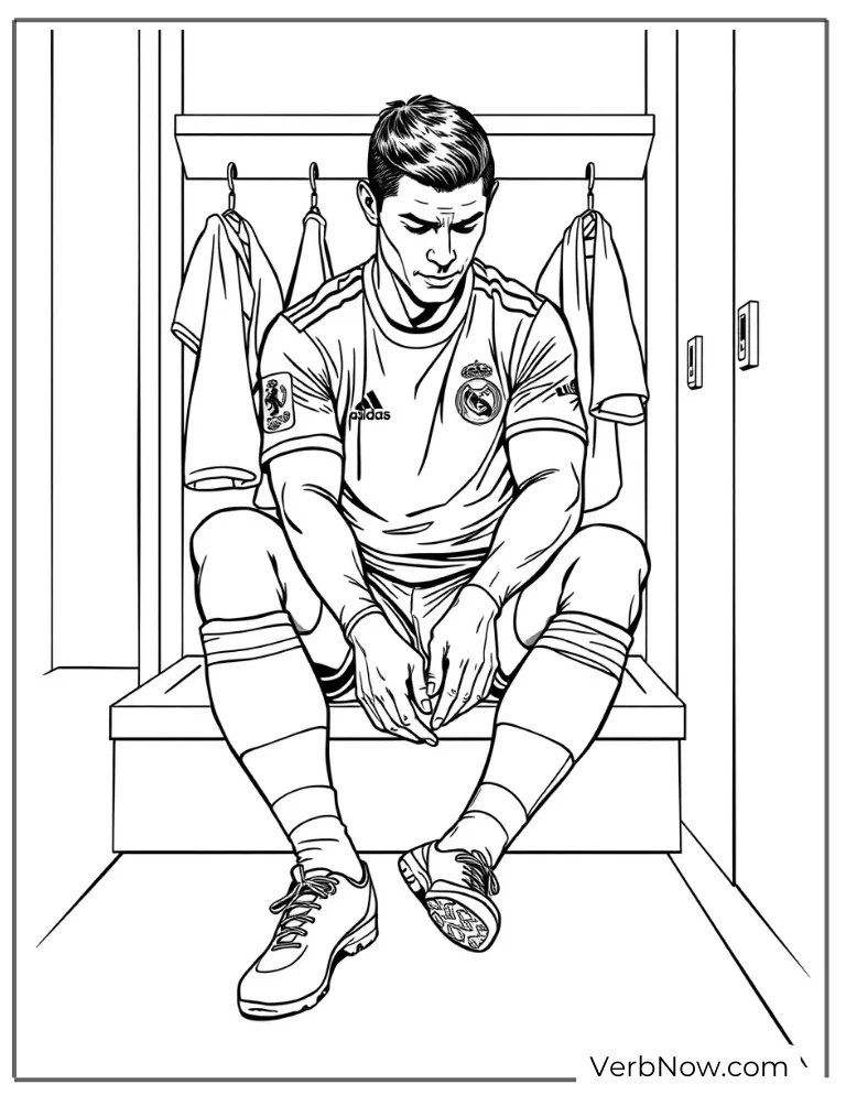 Cristiano Ronaldo coloring pages printable