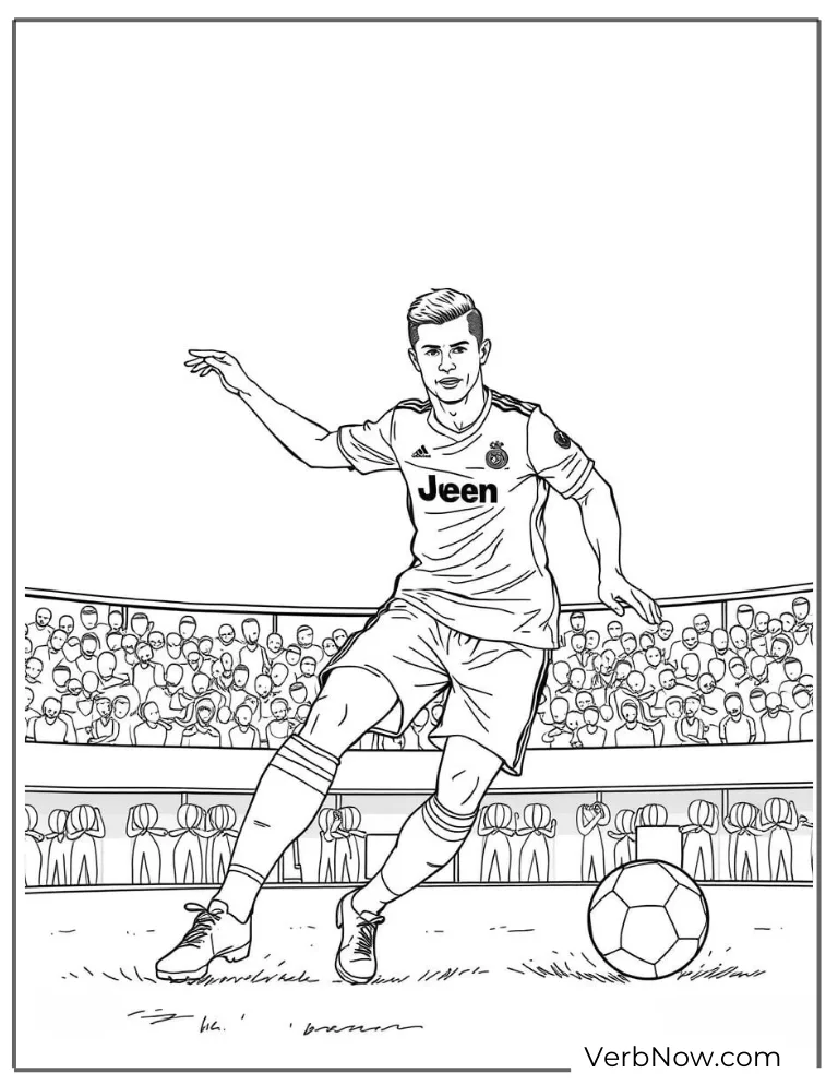 Cristiano Ronaldo Coloring Pages 2025 