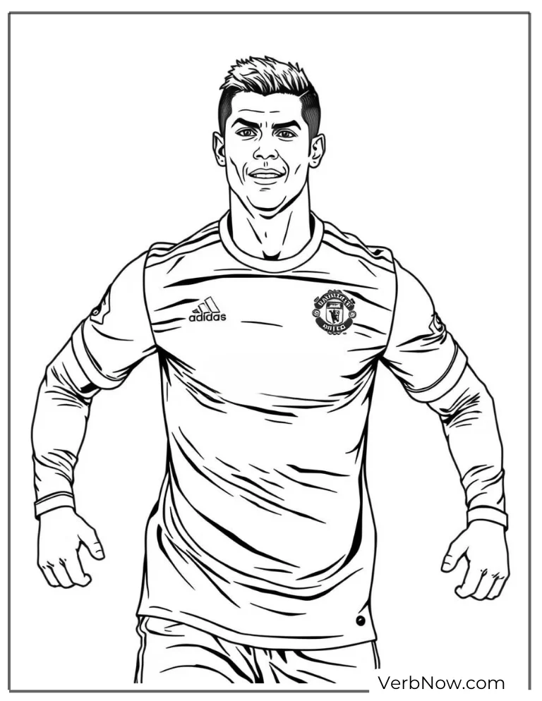 Cristiano Ronaldo coloring pages Manchester United