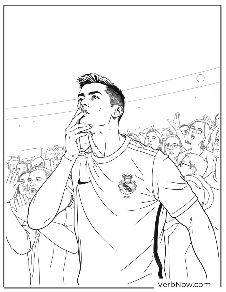 Ronaldo celebrates passionately with cheering fans