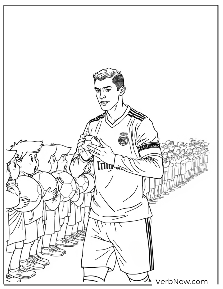 Ronaldo leads young players with pride to color