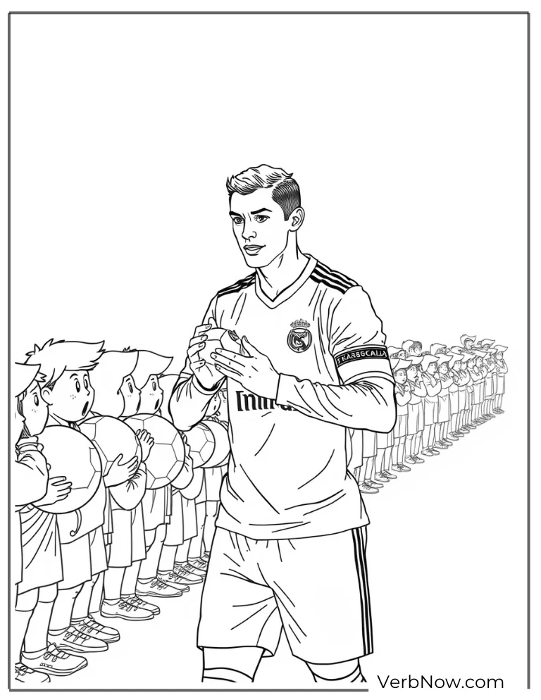 Ronaldo leads young players with pride to color
