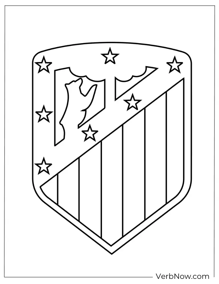 Atlético Madrid Logo Coloring Page