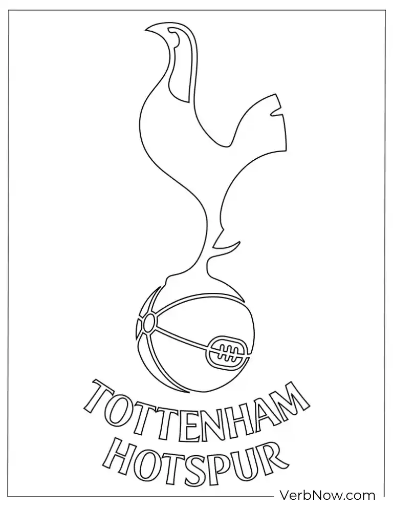 Tottenham Hotspur Logo Coloring Page 
