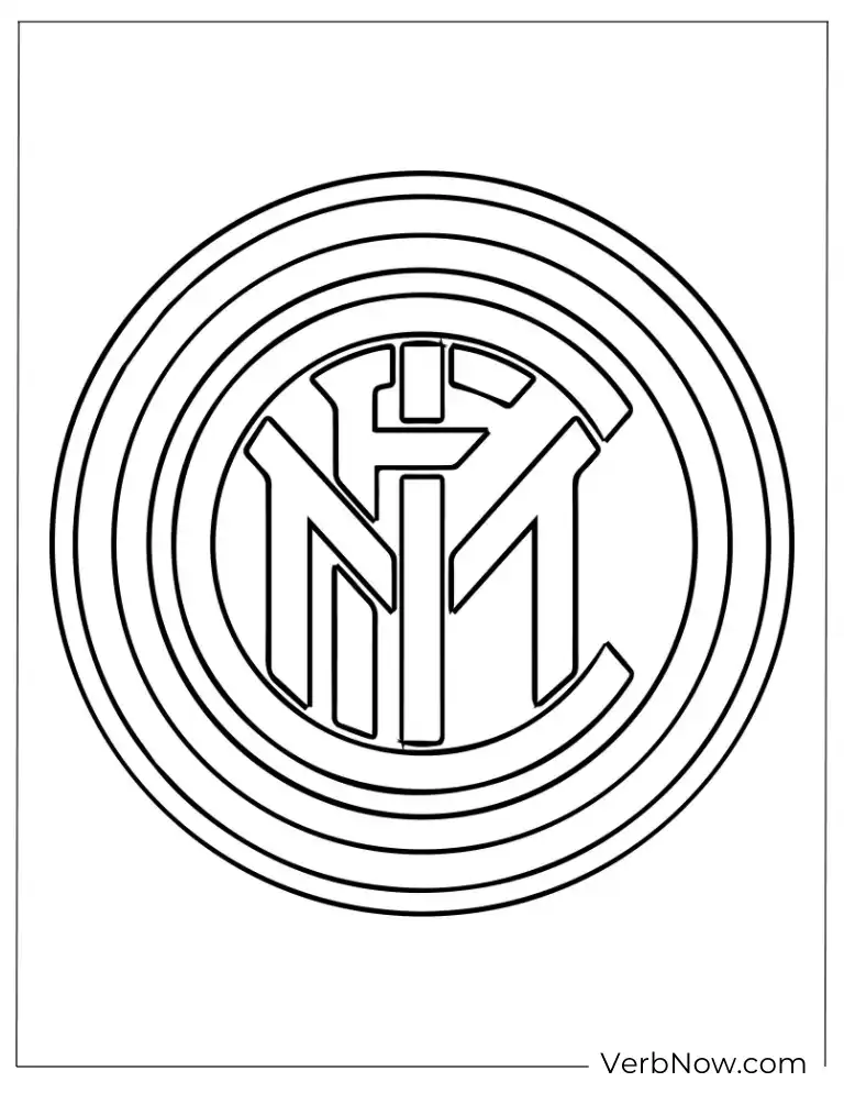  Inter Milan Logo Coloring Page