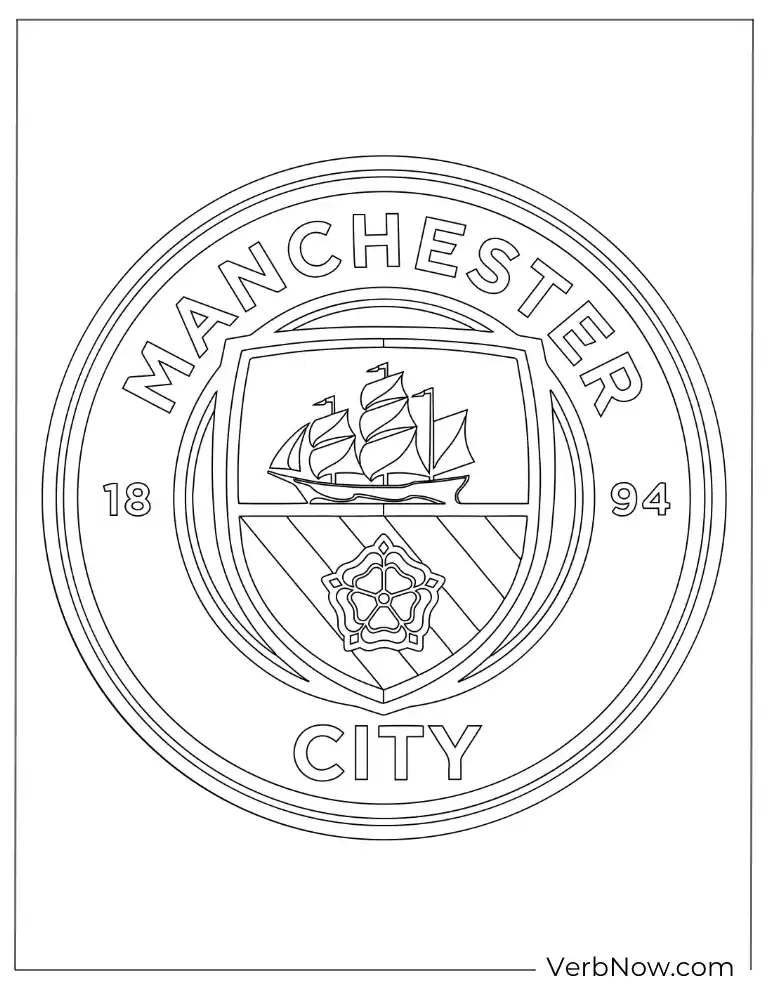  Manchester City Logo Coloring Page