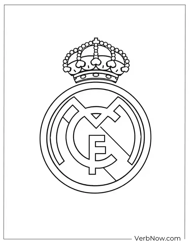  FC Barcelona Logo Coloring Page 