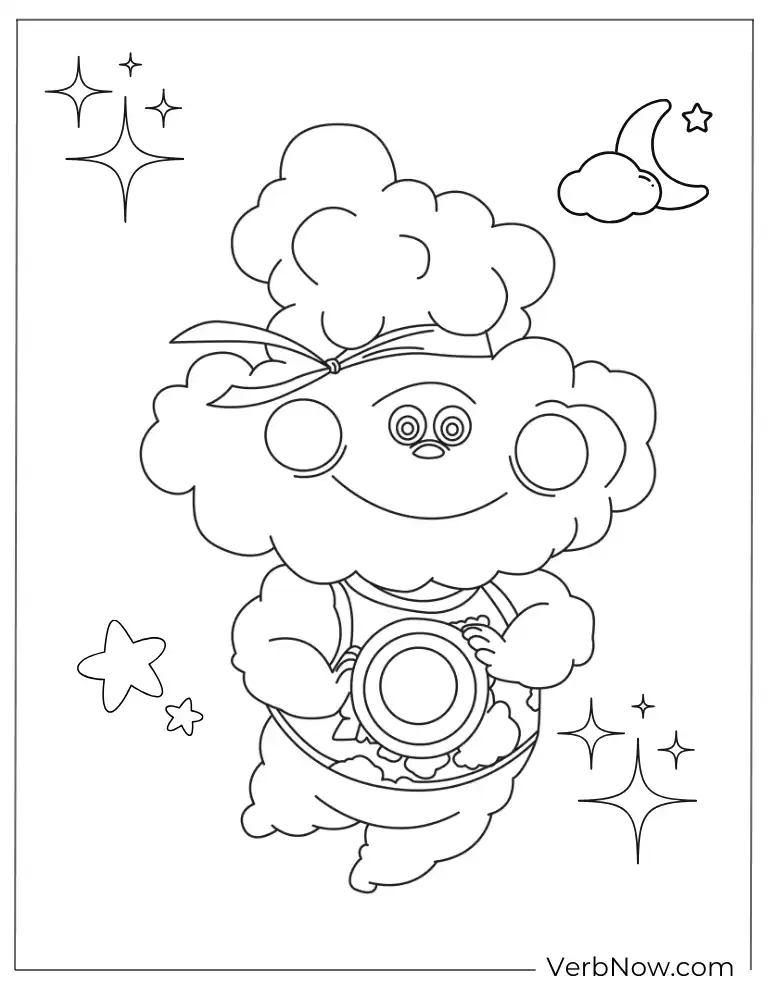 Cloud character printable from Elemental