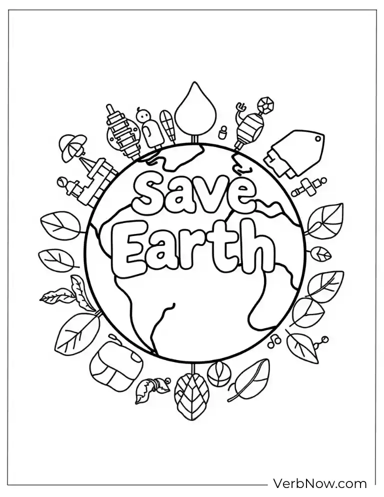 Kids celebrating a birthday with balloons and cake coloring page