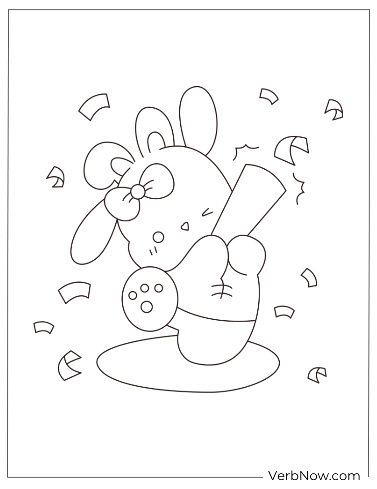 Bowling Pochacco action coloring page