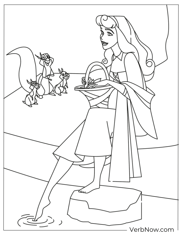 Sleeping Beauty Coloring Pdf