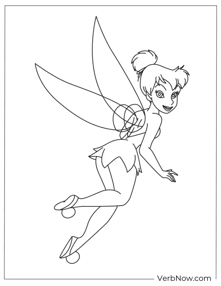 Playful TinkerBell printable for kids
