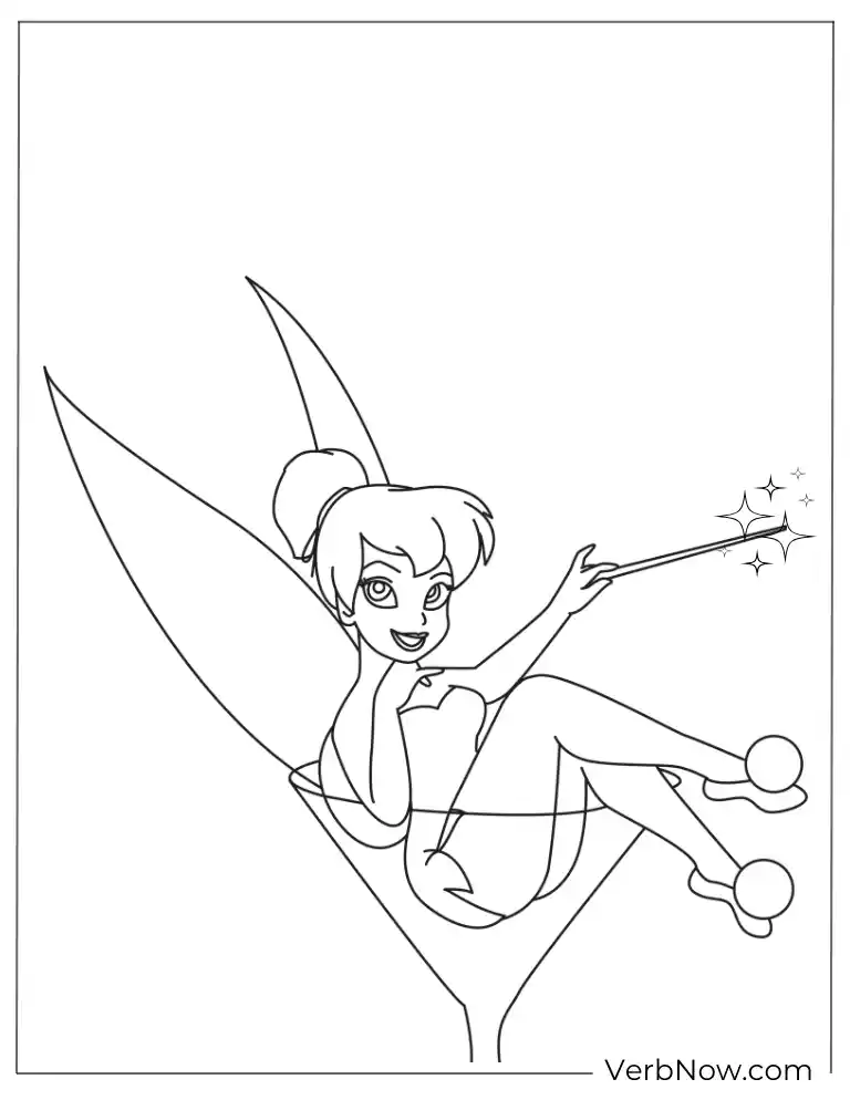 Tinker Bell magic wand printable sheet