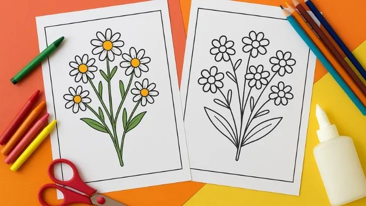 26 Free Daisy Coloring Pages For Download (Printable PDF) daisy coloring pages for adults