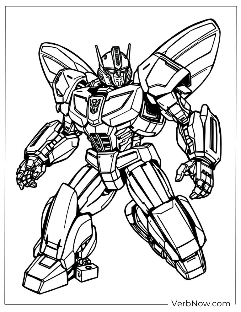 Simple Bumblebee sketch to color