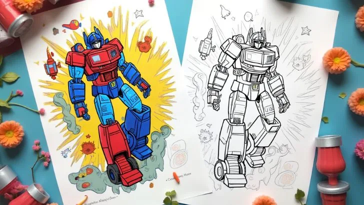 22 Free Optimus Prime Coloring Pages For Download (Printable PDF) Easy Optimus Prime coloring pages