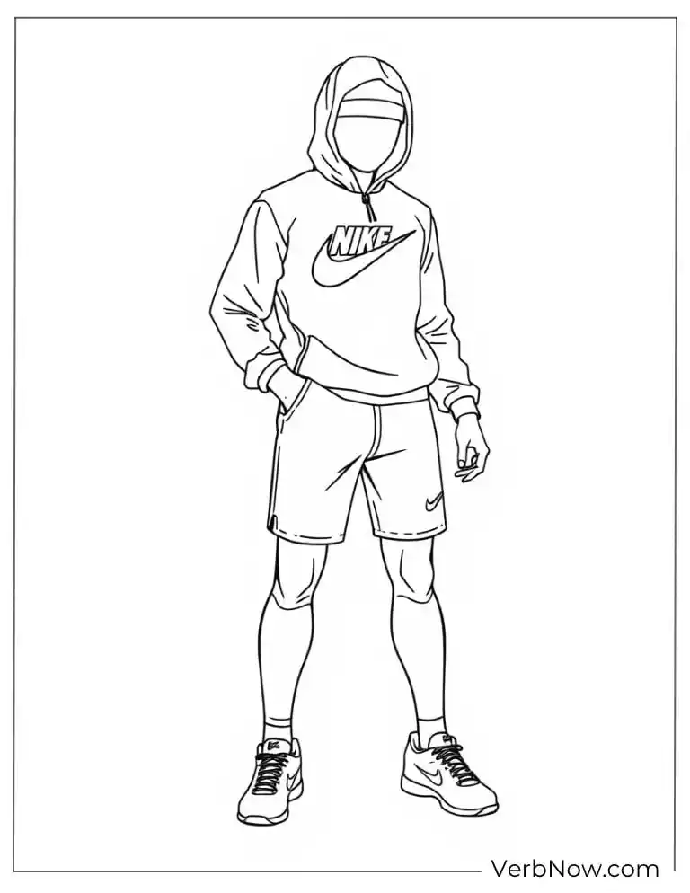 Nike Box Coloring Page Nike Box Coloring Page