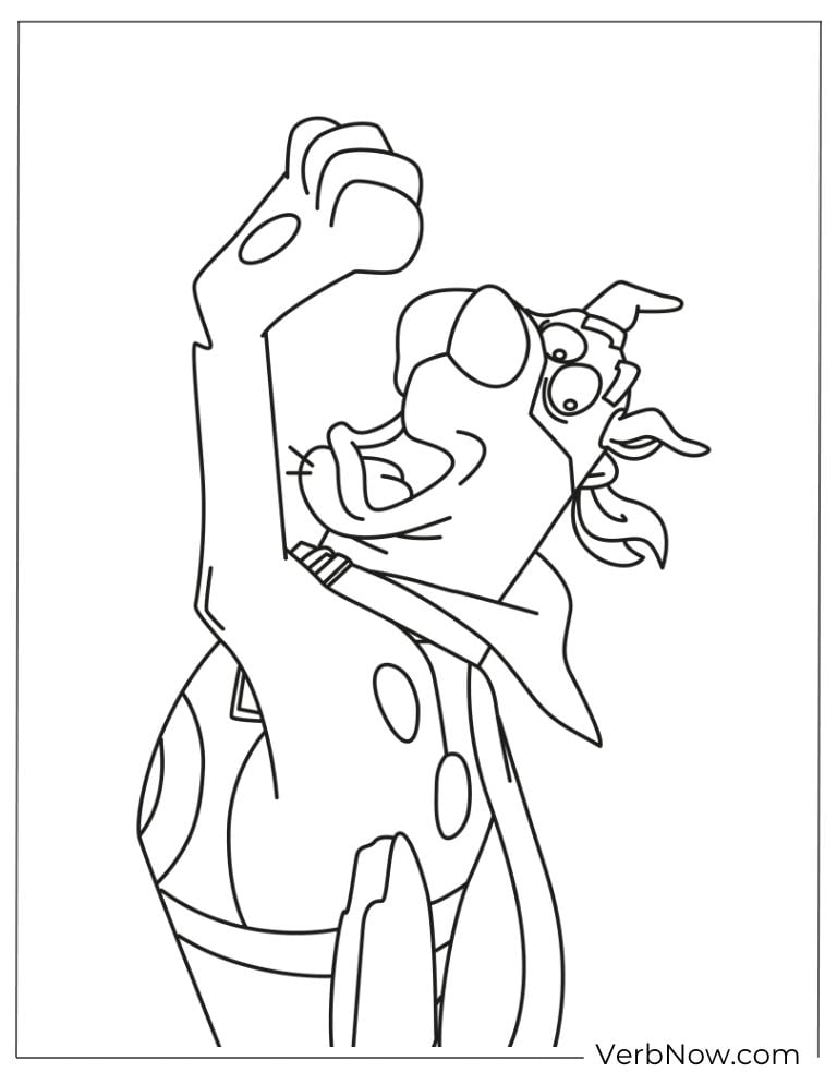 Scooby hero flying in the sky