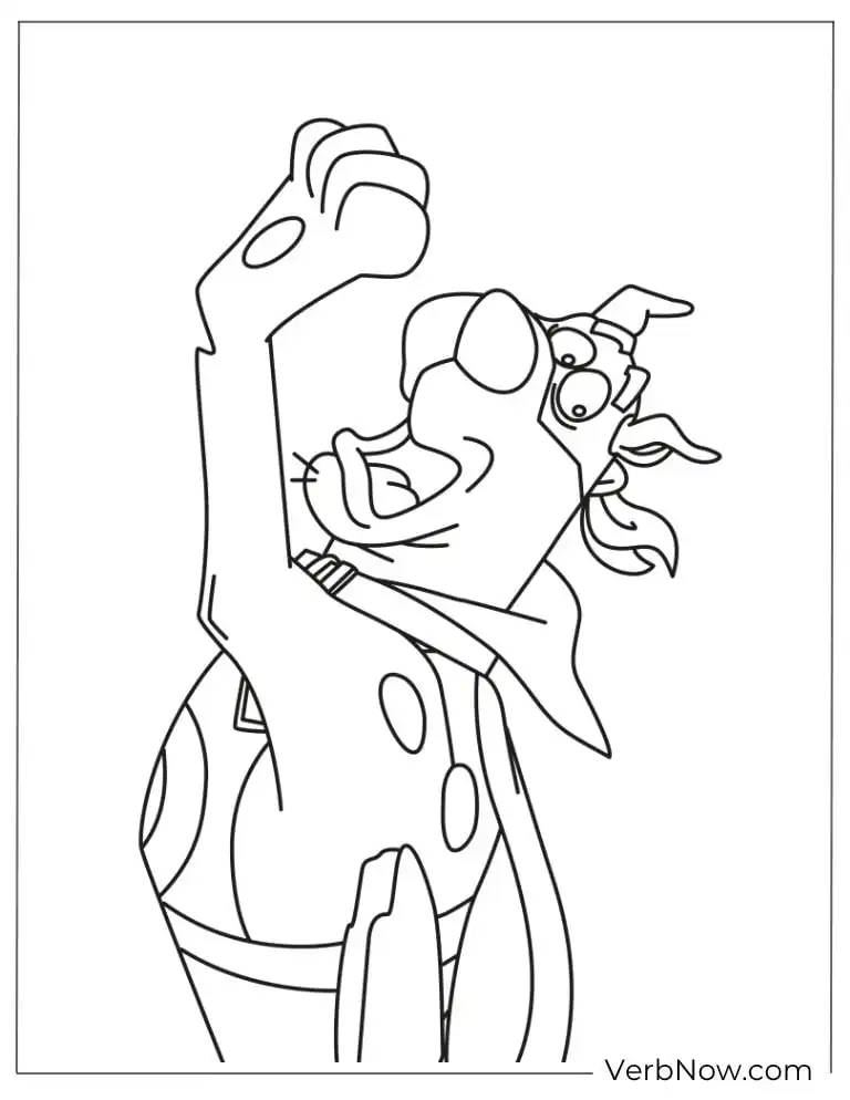 Scooby hero flying in the sky