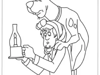 Scoobydoo coloring page 8 of 22 — free printable, US Letter