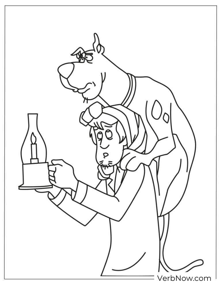 Scooby and Shaggy with lantern