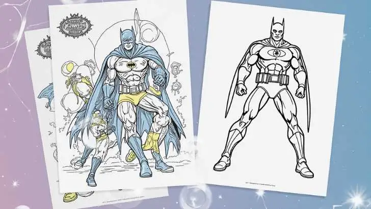 DC Batman coloring sheet