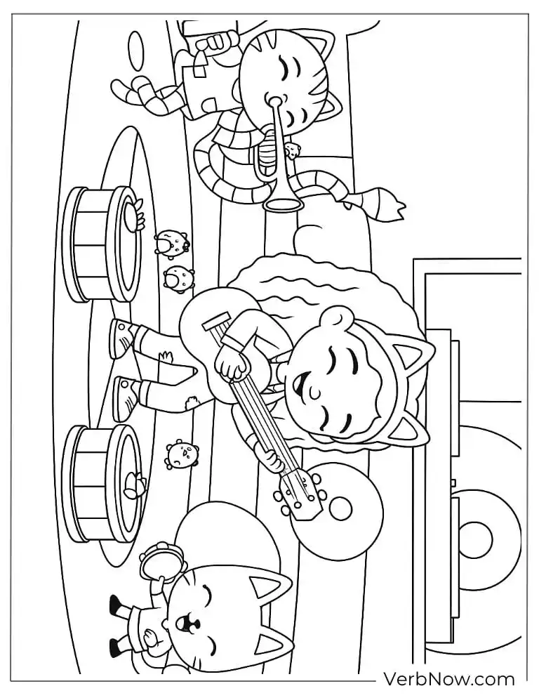 Gabby and friends playing music