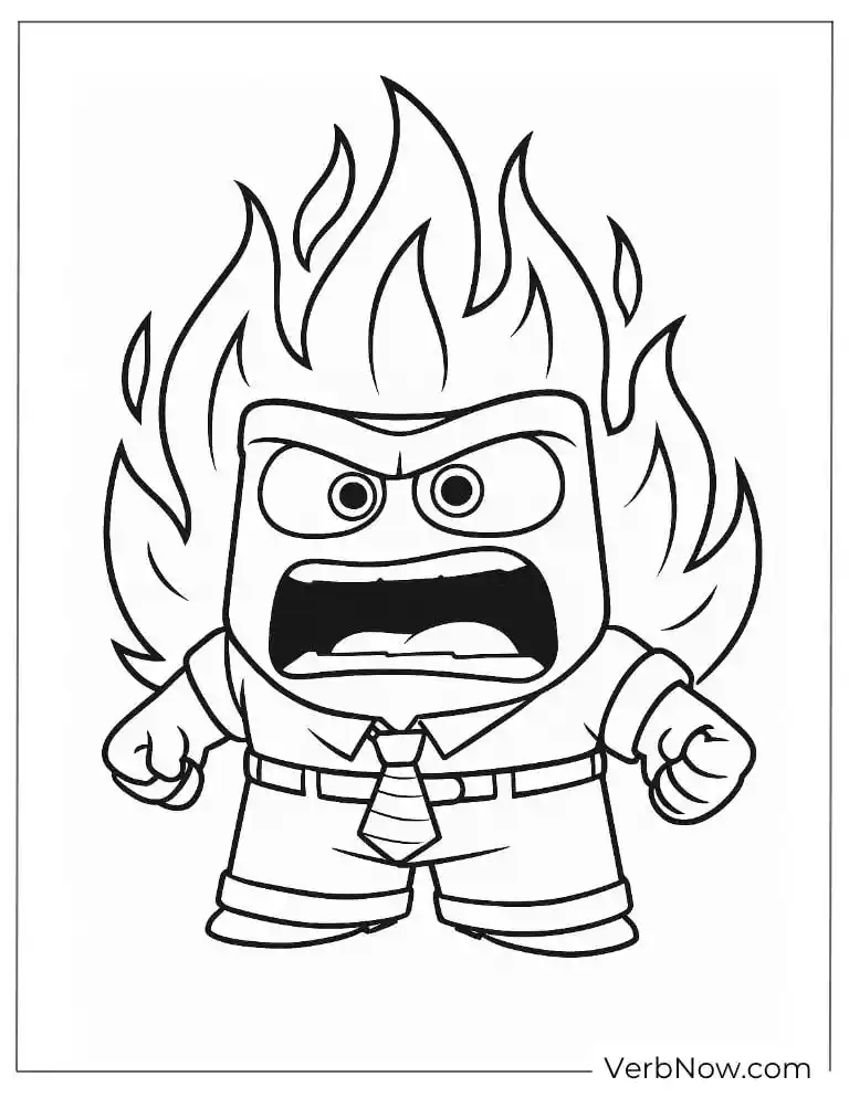 Anger explodes in full rage with flames