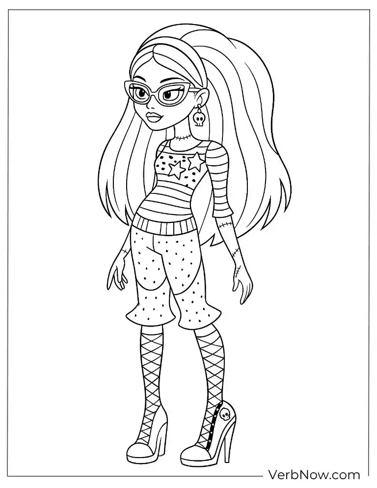 Robecca Steam standing confidently coloring page