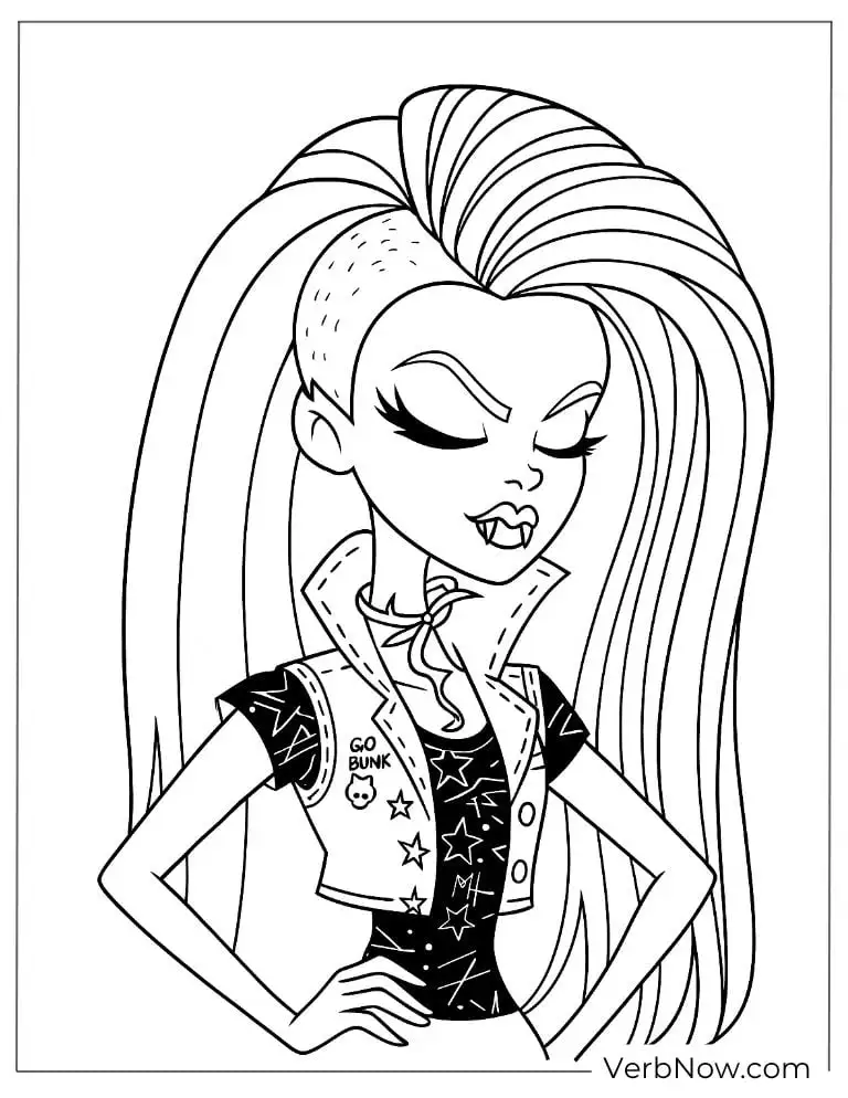 Venus McFlytrap with a punk-rock style