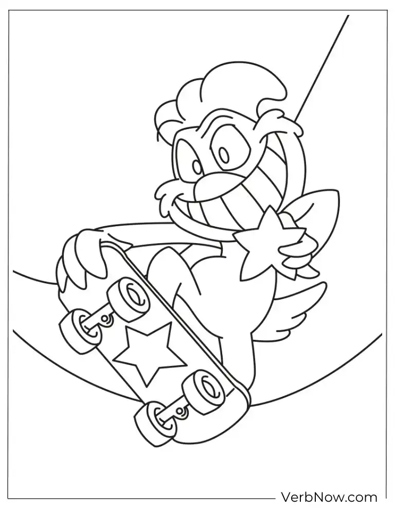 22 Free Smiling Critters Coloring Pages For Download (Printable PDF) Bear and raccoon waving Smiling Critters coloring page