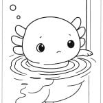 Axolotl Coloring Pages featured image