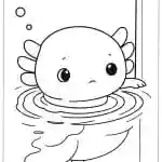 Axolotl Coloring Pages featured image