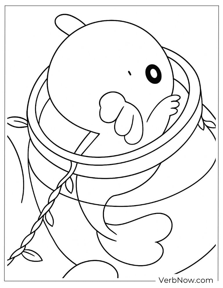 Axolotl peeking out of a jar with a shy face