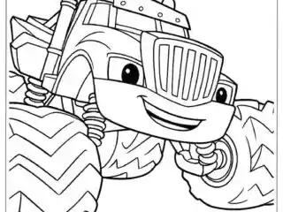 Blaze Coloring Pages featured image