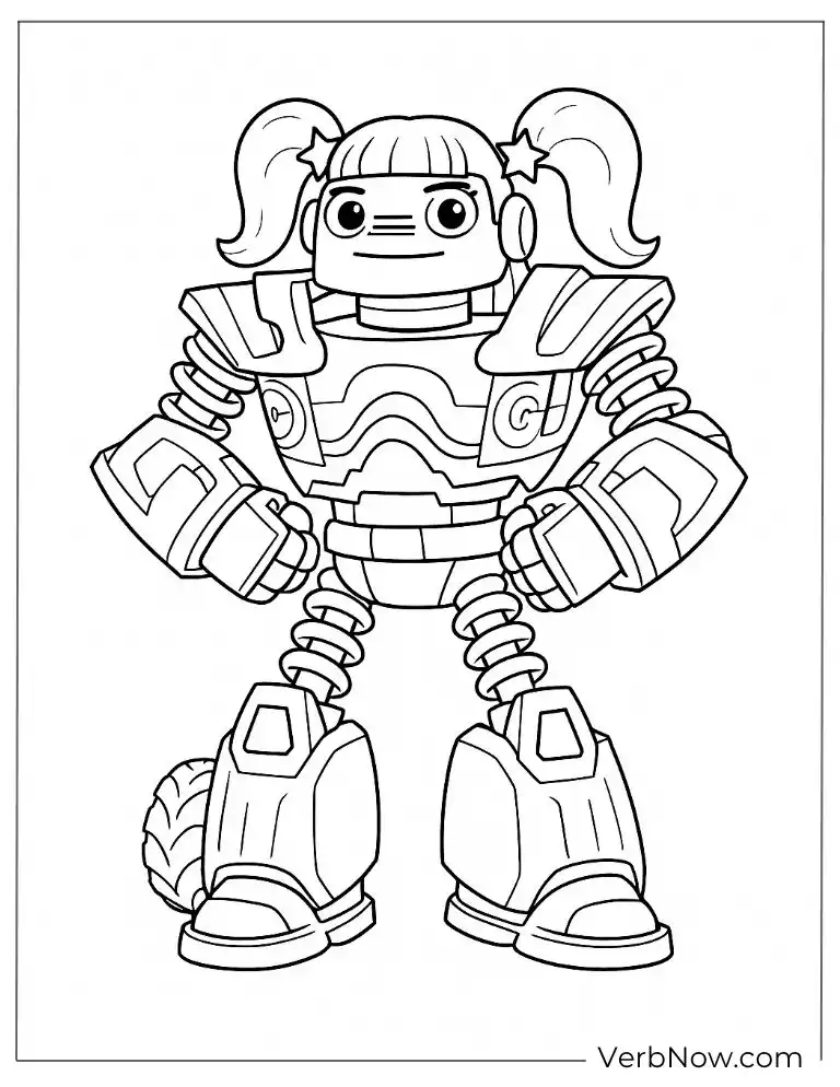 Starla appears in a robotic armored suit