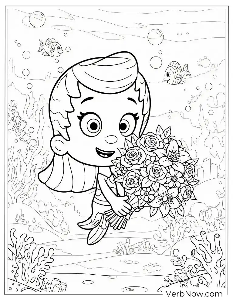 Molly holds a large bouquet of flowers